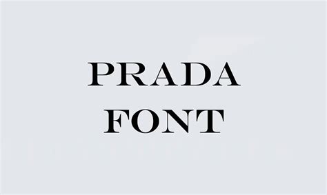 prada font download.